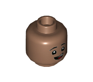 LEGO Lee Jordan Minifigure Hlava (Zapuštěný masivní čep) (3626 / 95300)
