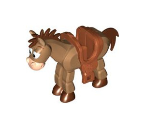 LEGO Kůň s Brown Vlasy a Saddle (88007)