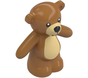 LEGO Středně tmavá tělová Teddy Medvěd s Barva opálení Muzzle a Stomach (15912 / 98382)