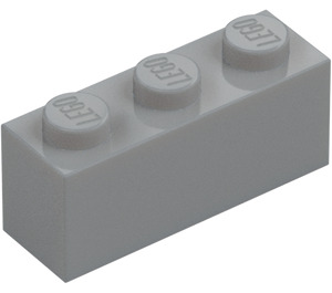 LEGO Střední kamenná šedá Kostka 1 x 3 (3622 / 45505)