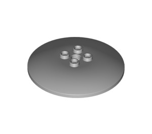 LEGO Medium Stone Gray Dish 6 x 6 (Duté čepy) (44375 / 45729)