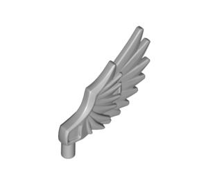 LEGO Medium Stone Gray Feathered Minifig Křídlo (11100)