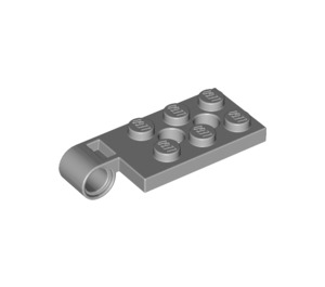 LEGO Závěs Deska Horní 2 x 4 s 6 Study a 2 otvory pro kolíky (43045)