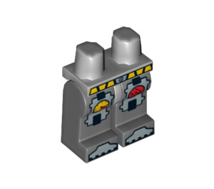 LEGO Minifigure Boky a nohy s Pressure Gauge a Trojzubec v Red Kruh (94303 / 95510)