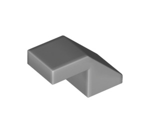 LEGO Medium Stone Gray Sklon 1 x 2 (45°) (28192)