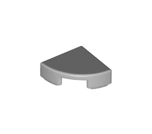 LEGO Medium Stone Gray Dlaždice 1 x 1 Čtvrtletí Kruh (25269 / 84411)