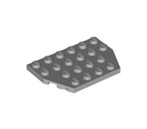 LEGO Medium Stone Gray Klín Deska 4 x 6 bez Rohy (32059 / 88165)