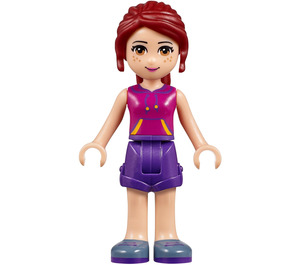 LEGO Mia s Dark Purple Shorts a Magenta Horní Minifigurka