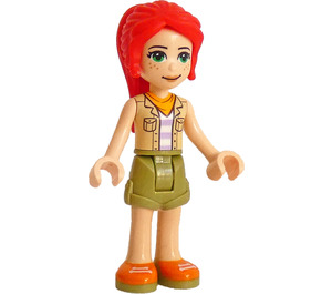 LEGO Mia s Barva opálení Košile a oranžová Neck Šátek Minifigurka