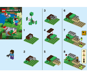 LEGO Minecraft Steve and Creeper Set 30393 Instrukce