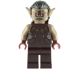 LEGO Mordor Orc Tmavě žlutohnědá s Vlasy Minifigurka