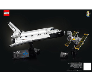 LEGO NASA Prostor Kyvadlová doprava Discovery 10283 Instructions