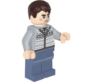 LEGO Neville Longbottom s Šedá Cardigan a Sand Modrá Nohy Minifigurka