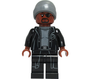 LEGO Nick Fury s Šedá Beanie Minifigurka