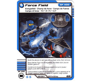 LEGO Ninjago Masters z Spinjitzu Deck 1 Game Karta 45 - Force Field (International Version) (93844)