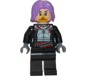 LEGO Nymphadora Tonks s Černá, Šedá a Červená Horní Minifigurka