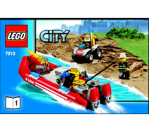 LEGO Off-Road oheň Truck & Fireboat 7213 Instructions