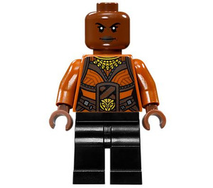 LEGO Okoye s Tmavě oranžová Horní Minifigurka