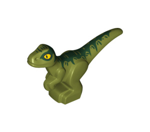 LEGO Dítě Raptor s Green Dekorace a Yellow Oči (37829 / 65440)