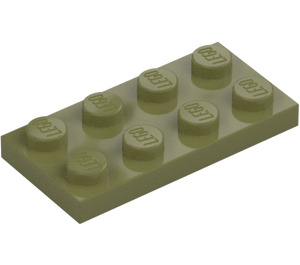 LEGO Olivově zelená Deska 2 x 4 (3020)