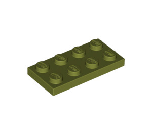 LEGO Olive Green Deska 2 x 4 (3020)