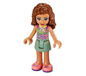 LEGO Olivia s Pískově zelená Sukně Minifigurka