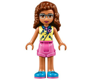 LEGO Olivia s Žlutá Vesta Horní Minifigurka