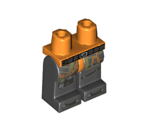 LEGO Orange Drak Hunter Minifigure Boky a nohy (3815 / 38701)