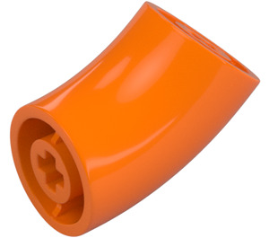 LEGO oranžová Kolo Kostka s Elbow (Kratší) (1986 / 65473)