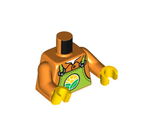 LEGO Trup Shirt s Lime Bib Overalls s City Farm logo (973 / 76382)