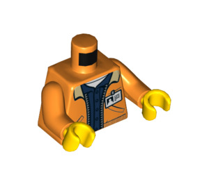 LEGO Zipper Jacket Trup s Mining logo na Zpět (973 / 76382)