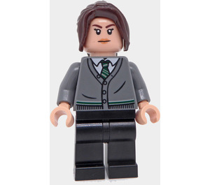 LEGO Pansy Parkinson s Šedá Cardigan Minifigurka