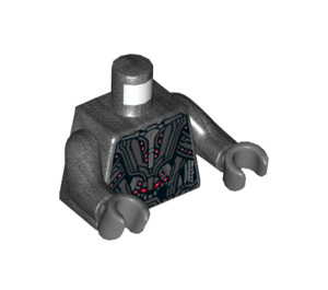 LEGO Perleťově tmavě šedá Ultron Prime Minifigurka Trup (973 / 76382)