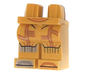 LEGO C-3PO Minifigure Boky a nohy (1561 / 3815)