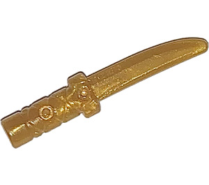 LEGO Pearl Gold Dagger s Přejít Hatch Grip