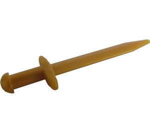LEGO Pearl Gold Dlouho meč s Thin Crossguard (98370)