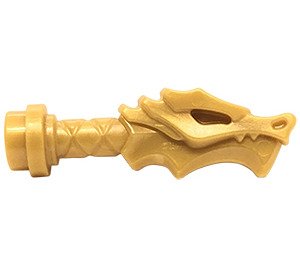 LEGO Pearl Gold meč Rukojeť s Drak Hlava (36017)