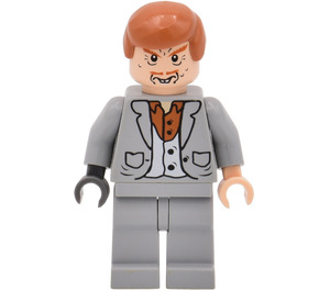 LEGO Peter Pettigrew s Šedá Oblek a Vlasy Minifigurka