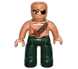 LEGO Pirate s Bald Hlava Duplo figurka