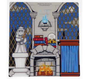 LEGO Plast Lenticular Pozadí s Ravenclaw Common Room (104683)