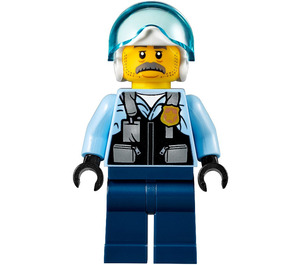 LEGO Policie Sergeant Sam Grizzled s Helma Minifigurka