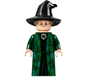 LEGO Profesor McGonagall s Černá Ohnutý Čepice Minifigurka