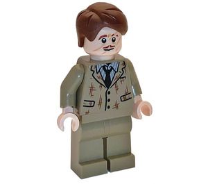 LEGO Profesor Remus Lupin s Tmavě žlutohnědá Tattered Oblek Minifigurka