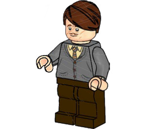 LEGO Profesor Remus Lupin s Šedá Cardigan Minifigurka