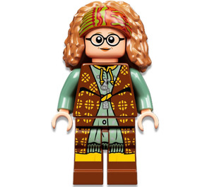 LEGO Profesor Sybill Trelawney s Reddish Hnědá a Pískově zelená Robes Minifigurka