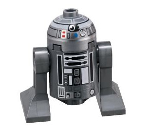 LEGO R2-Q2 s Dark Stone Šedá Tělo Minifigurka