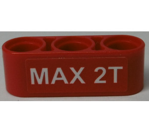 LEGO nosník 3 s 'MAX 2T' Samolepka (32523)