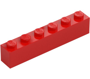 LEGO Červená Kostka 1 x 6 (3009 / 30611)