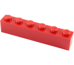 LEGO Red Kostka 1 x 6 (3009)