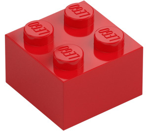 LEGO Červená Kostka 2 x 2 (3003 / 6223)